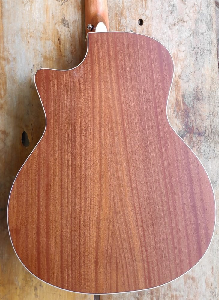 orangewood rey mahogany acoustic guitar back