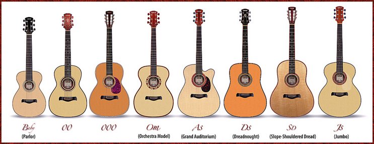 Acoustic Guitar body Shapes