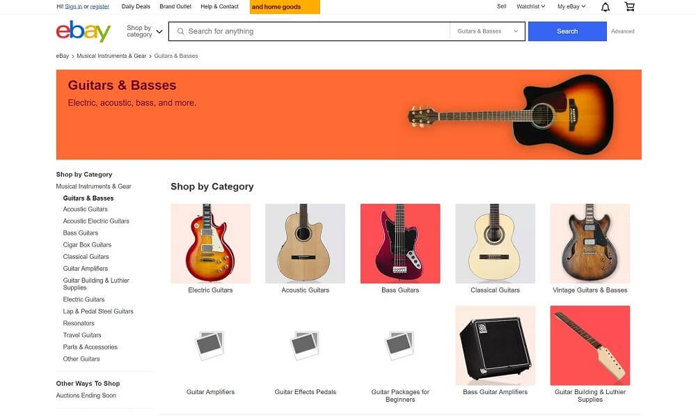 Ebay guitars