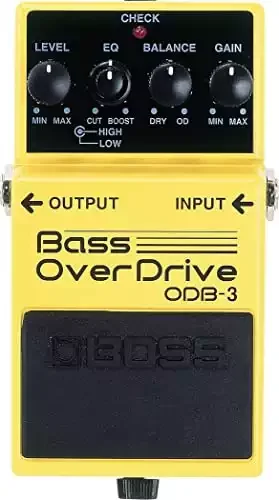 BOSS Guitar Chorus Effects Pedal, yellow (ODB-3)