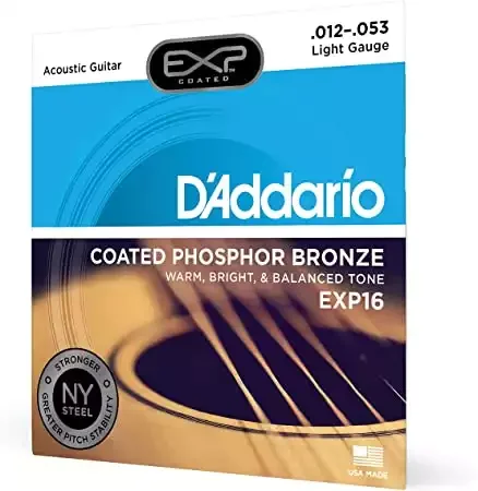D’Addario EXP16 Coated Phosphor Bronze Strings