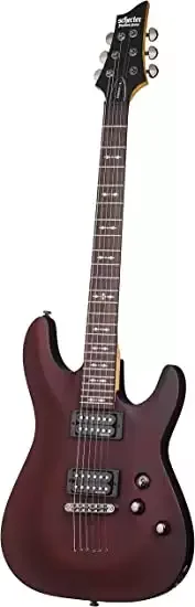 Schecter OMEN-6 6-String Electric Guitar, Walnut Satin
