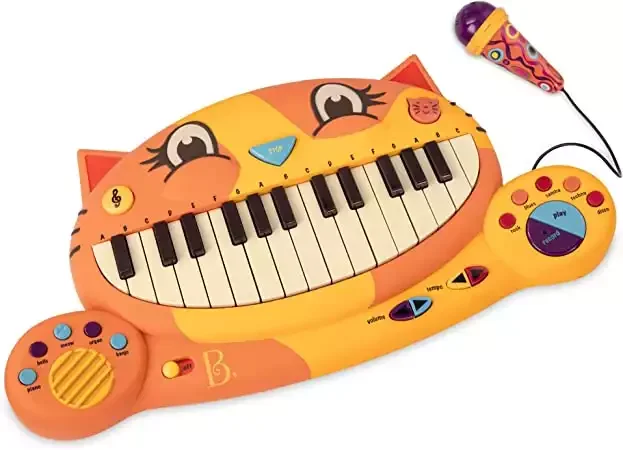 B. toys – Meowsic Toy Piano – Children’S Keyboard Piano