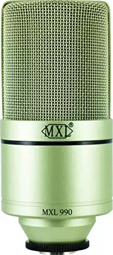 MXL Instrument Condenser Microphone, XLR Connector, Champagne (MXL-990)