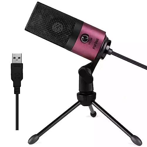 Fifine USB Podcast Condenser Microphone