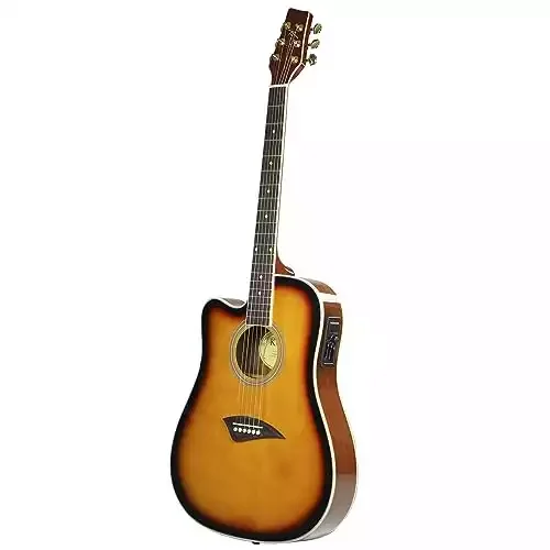 Kona K2LTSB Left-Handed Acoustic Electric Guitar