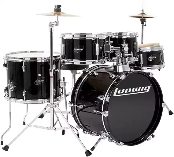 Ludwig Junior Drum Kit, Black