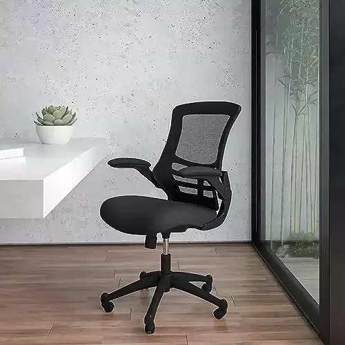 Flash Furniture Mid-Back Office Chair with Flip-Up Arms