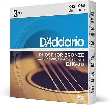 D’Addario EJ16-3D Acoustic Guitar Strings