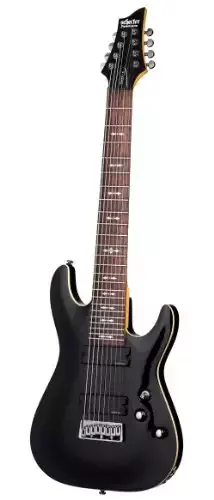Schecter OMEN-8 8-String Electric Guitar, Black